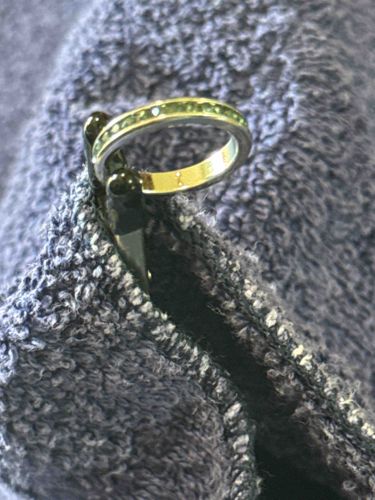 Green Gemstone Band Ring
