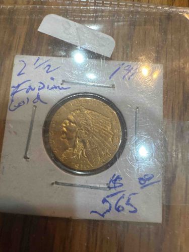 1913 Indian Head Quarter Eagle ($2.50 Gold Coin)