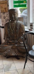 Seated Buddha Statue (Wooden)