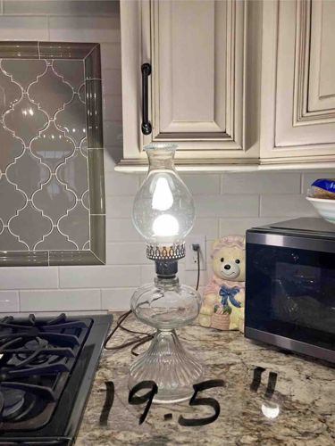 Vintage Electric Hurricane Table Lamp