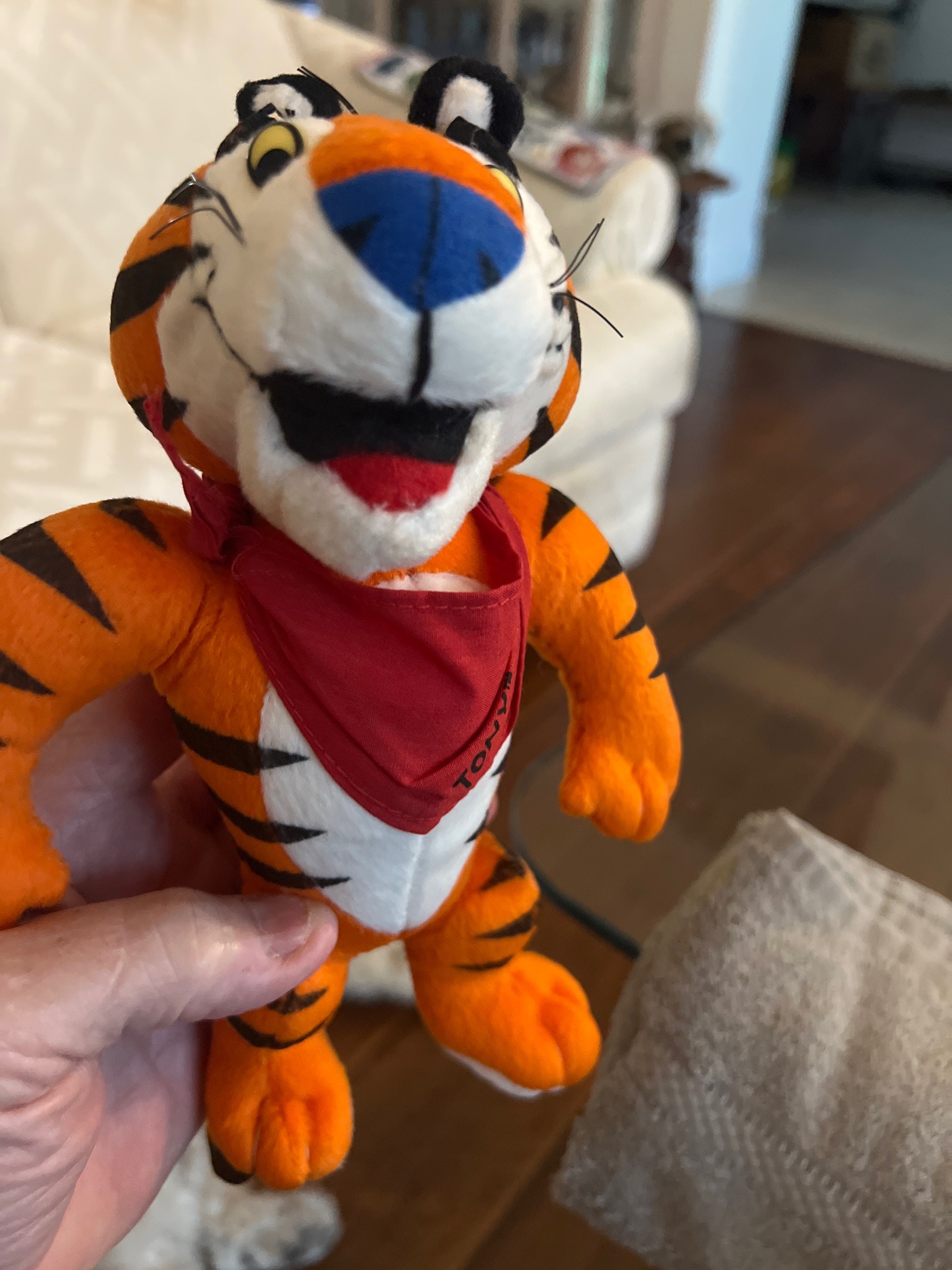 Submitted photo of Tony the Tiger plush toy (not authenticated)