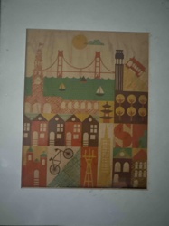 San Francisco Landmarks Wooden Art Print