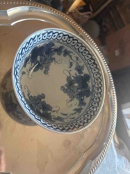 Blue and White Porcelain Grape Motif Bowl