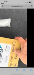 Yellow Envelope with Handwritten Content