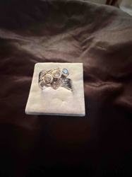 Vintage Trilogy 14k White Gold Diamond Ring