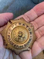 Police & Fire Signal Operator Badge
