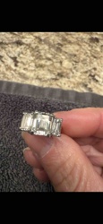 Three-Stone Emerald Cut Ring