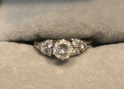 Three-Stone Diamond Engagement Ring
