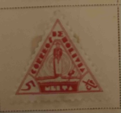 Triangular "CORREOS DE BOLIVIA" Stamp