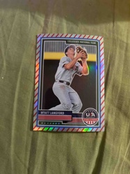 Wyatt Langford Collegiate National Team Baseball Card (Stars & Stripes Edition / Under Armour Baseball)