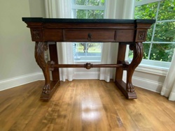 Empire Style Console or Hall Table with Paw Feet