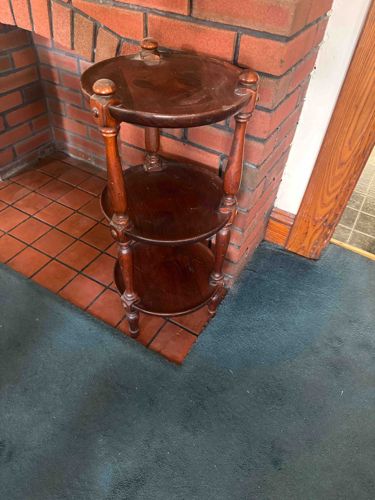 Victorian/Edwardian Three-Tiered Dumbwaiter or Cake Stand