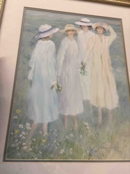 Helene Reveille 'Four Maidens in a Field' Print