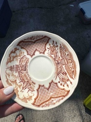 Old Royal Staffordshire Ceramic Saucer