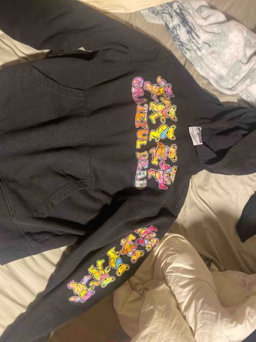 Grateful Dead Dancing Bears and Logo Black Hoodie