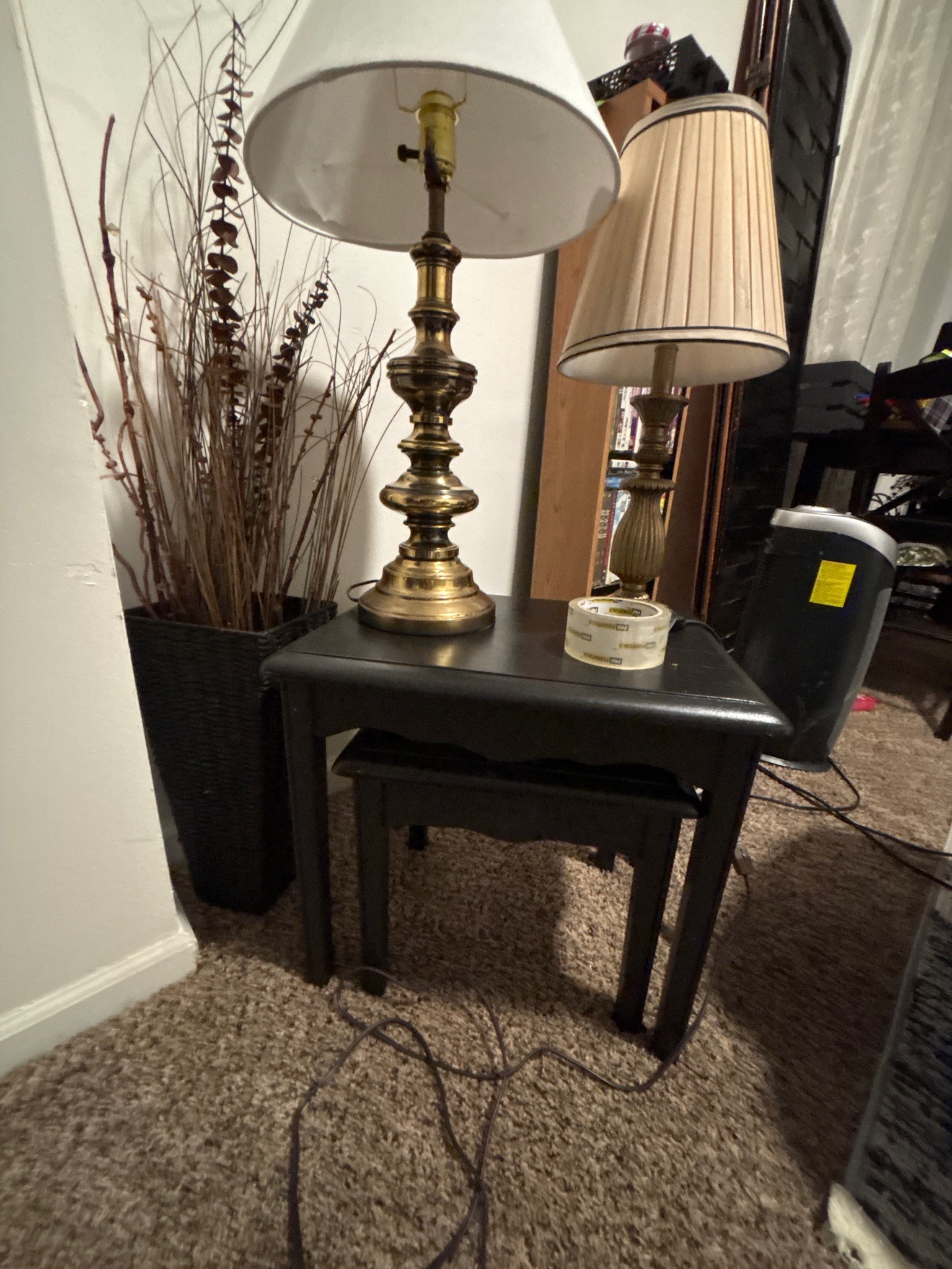 Submitted photo of Black nested accent tables