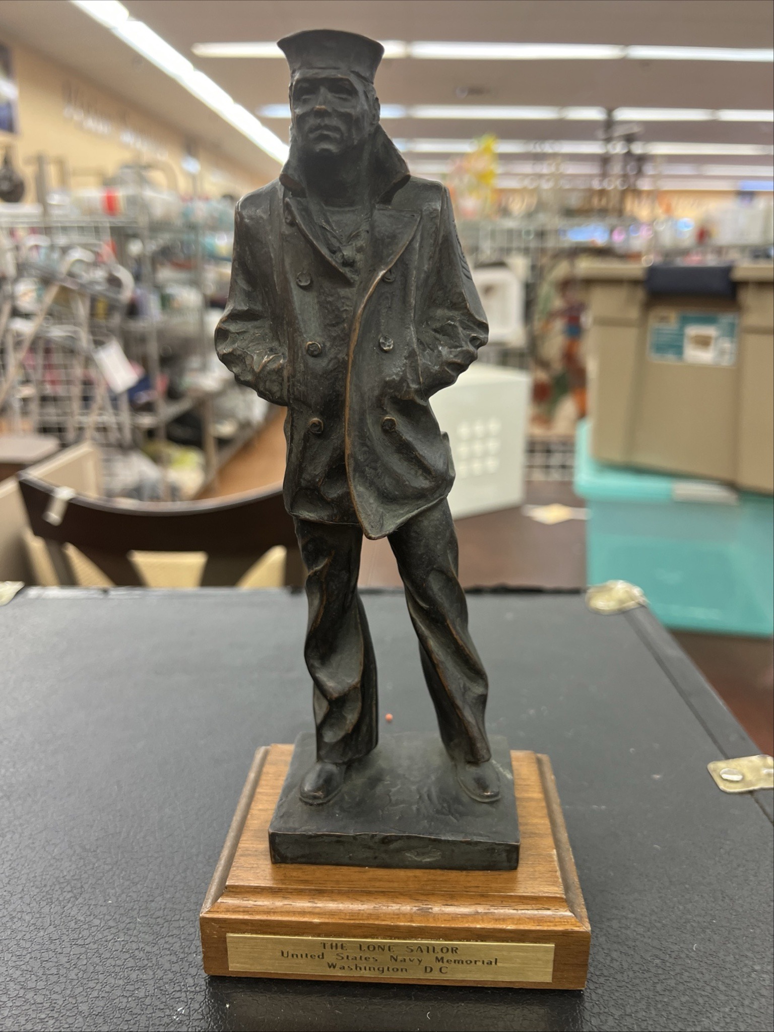 Submitted photo of The Lone Sailor Bronze-Finish Figurine