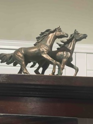 Bronze Charging Horse Sculpture