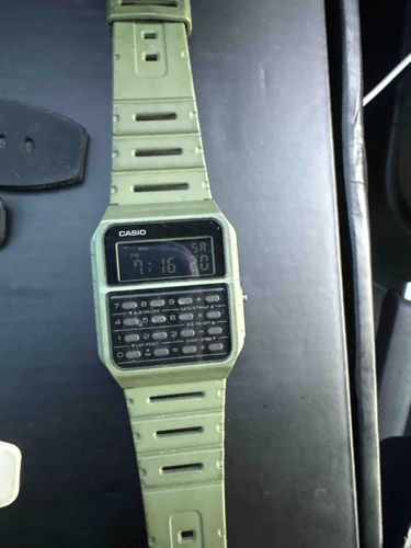 Casio Databank DBC-60 Calculator Watch (Olive Green)