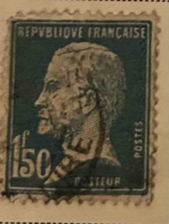 French Postage Stamp (Sower Type, 1f50c, Pasteur)