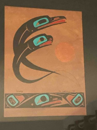 Tlingit-Style Salmon Art Print