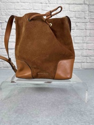 Michael Kors Cory Medium Bucket Bag Purse Suede Leather