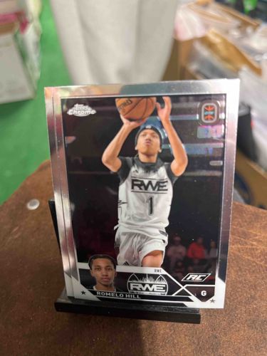2023-24 Topps Chrome Overtime Elite Romelo Hill Rookie Card