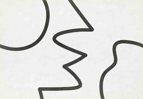 Abstract Minimalist Line Art Print