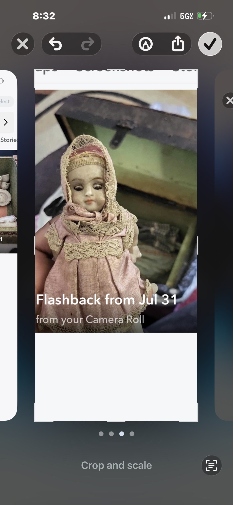 Submitted photo of Vintage porcelain head doll
