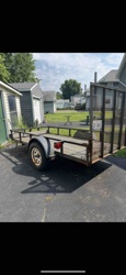 Single-Axle Utility Trailer with Rear Ramp