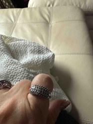 Pave-Set Multi-Stone Band Ring