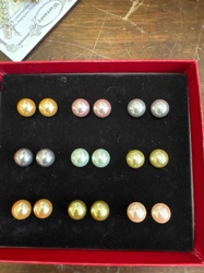 Assorted Cultured Pearl Stud Earring Pair Collection