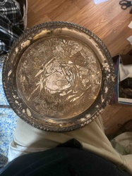 Silver-Plated Decorative Tray