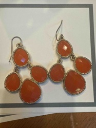 Carnelian Agate Dangle Earrings