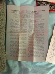 Testimonials of Yogoda Students of Swami Yogananda Pamphlet