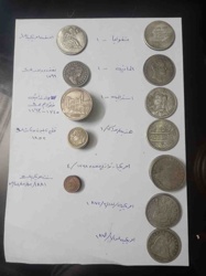 Assorted Historical Coin Collection with Annotations