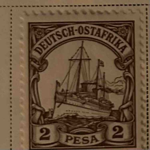 German East Africa 2 Pesa Steamship Stamp