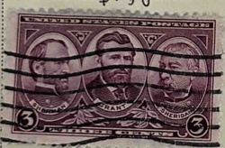 US Postage Stamp - Sherman, Grant, Sheridan (3 Cents)