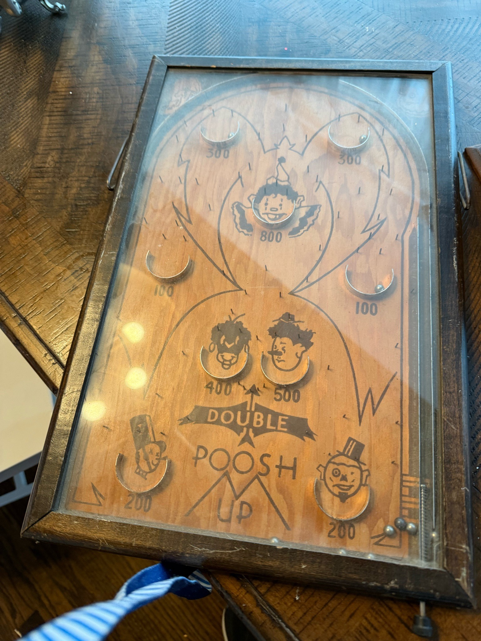 Submitted photo of Vintage Double Poosh-Up Pinball Game