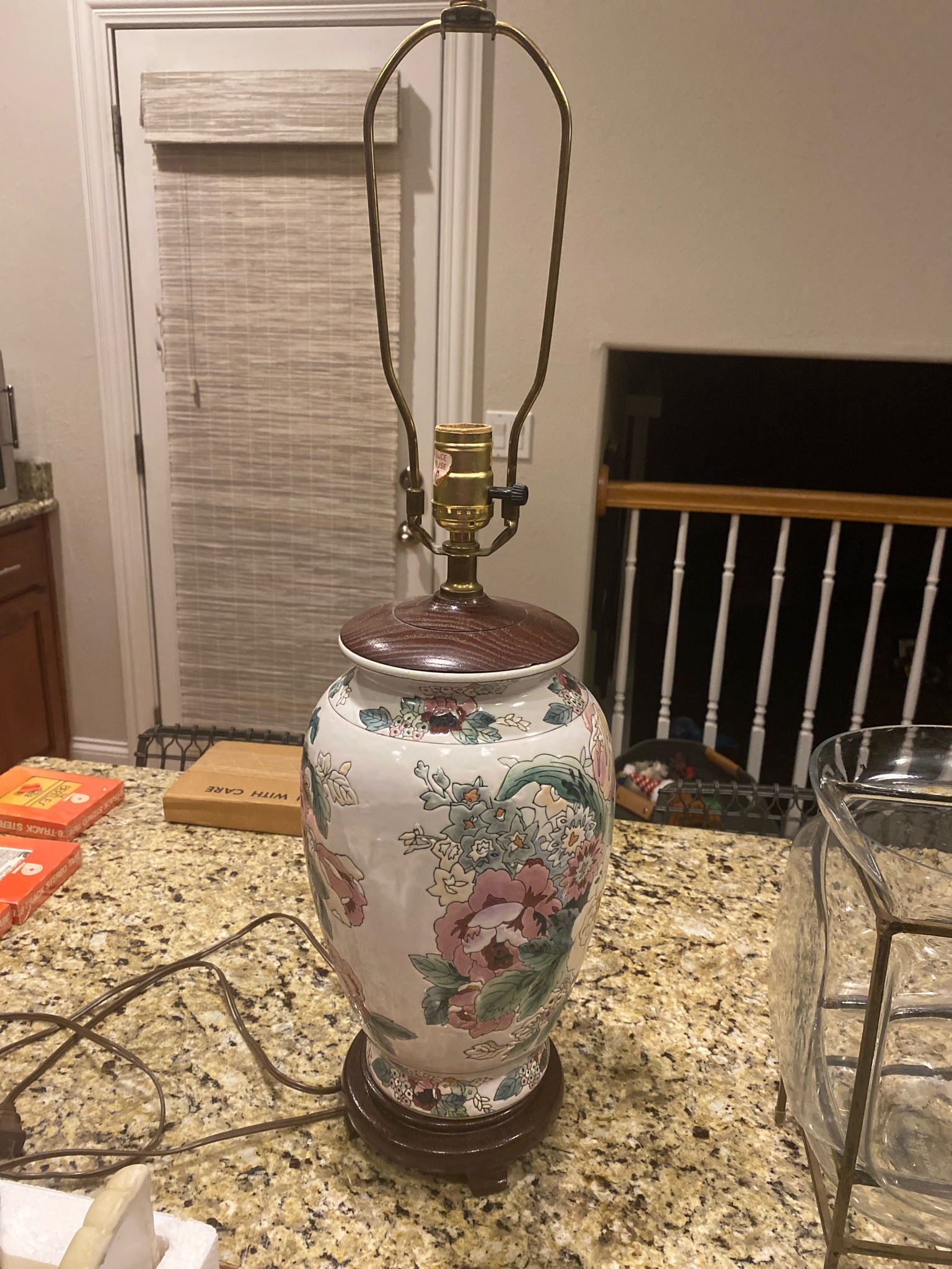 Submitted photo of Porcelain table lamp