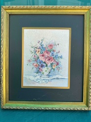 Framed Floral Still Life Print