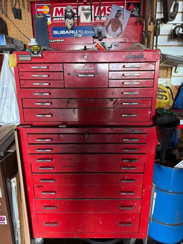 Vintage MAC Tools Stackable Rolling Tool Chest