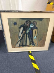 Abstract Figural Artwork by 'Robins', 1975
