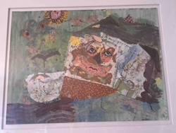 Mixed Media Collage Art Piece