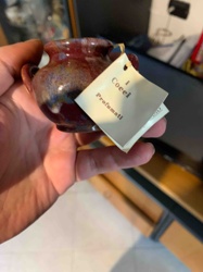 Miniature Ceramic Amphora-Style Vase