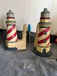 Lighthouse Bookends