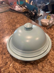 Vintage Fiestaware Butter Dish (Cereal Bowl Style Lid)