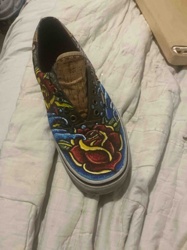 Hand-Painted Vans Slip-On Sneaker