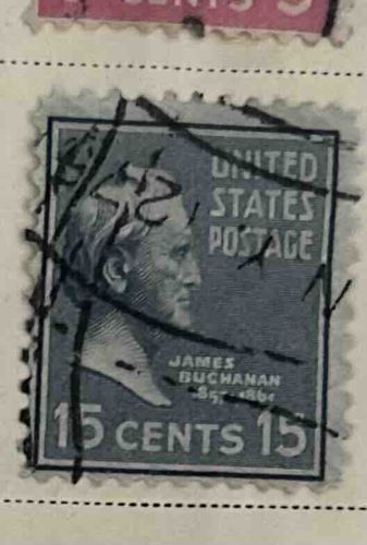 James Buchanan 15 Cents United States Postage Stamp