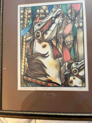 Joseph G. Schelfaut Limited Edition Print: Carousel Horse
